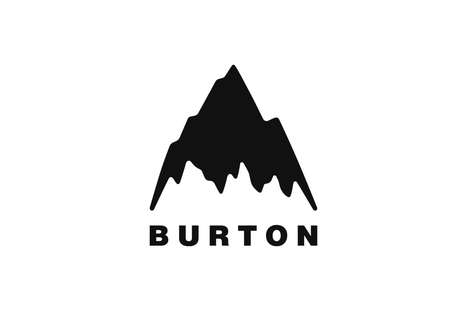 Black mountain logo with "BURTON" text below.