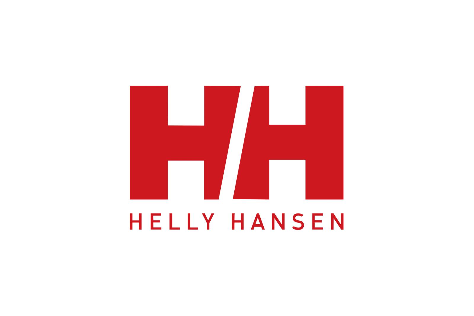 Helly Hansen logo with red "HH" on white background.